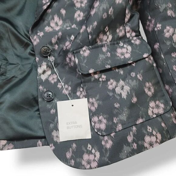 NEW Victoria's Secret Jessica Hart 2014 Jacquard Blazer Jacket in Gray/Pink Sz 0 - Picture 7 of 11